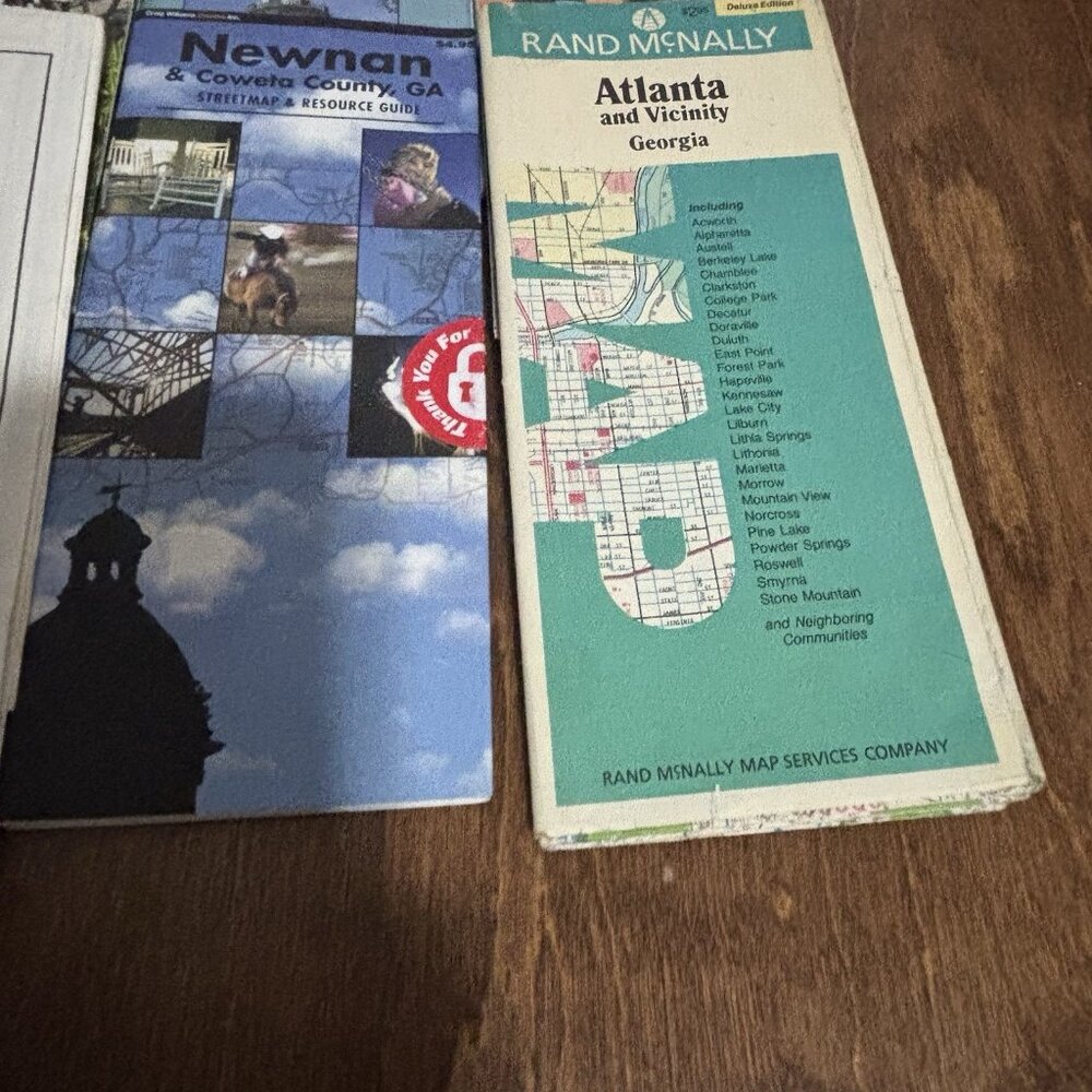 Georgia Atlanta Coweta County Newnan Road Maps Lot of 11 - Picture 5 of 9